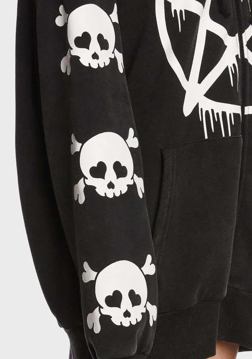 Malicious Contempt Oversized Hoodie sold by Dolls Kill product image thumbnail 2