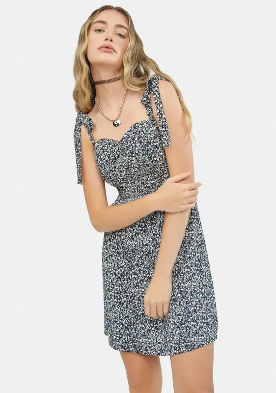 Sunshine In Spring Floral Sundress sold by Dolls Kill