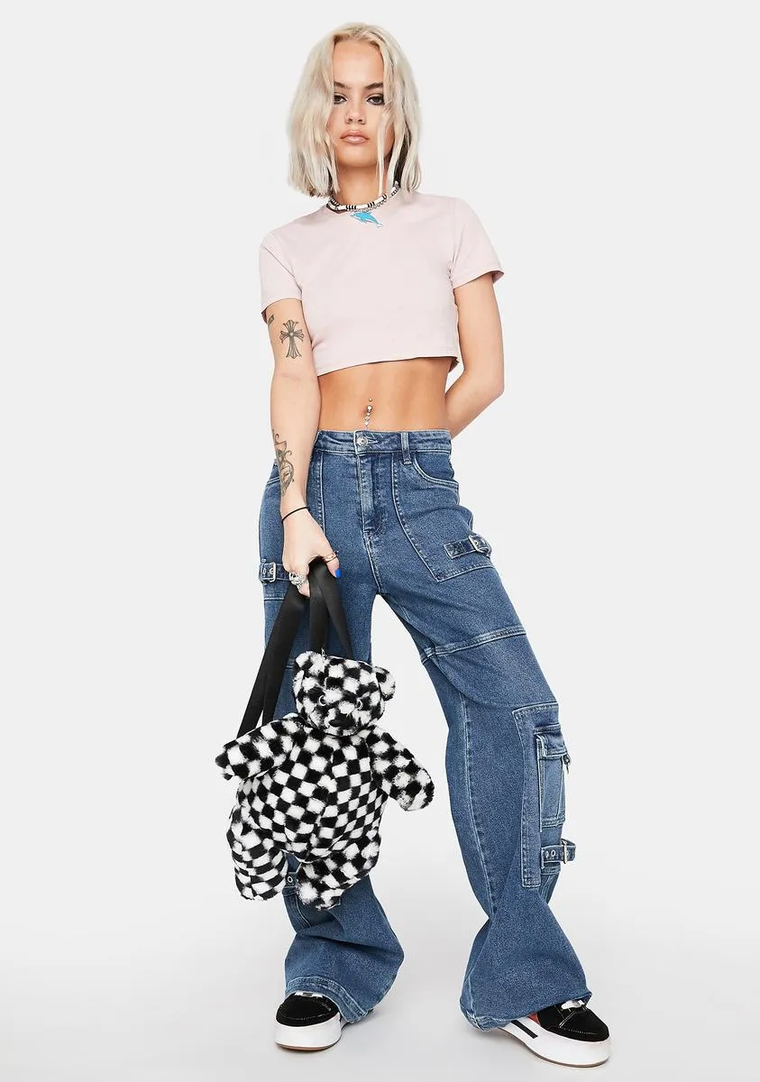 Short Sleeve Pink Crop Top sold by Dolls Kill product image thumbnail 3