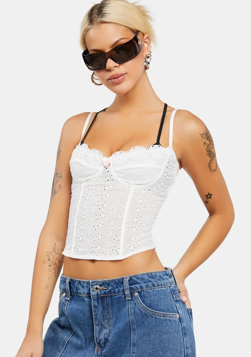 Tabi Cotton Lace Corset sold by Dolls Kill product image thumbnail 2