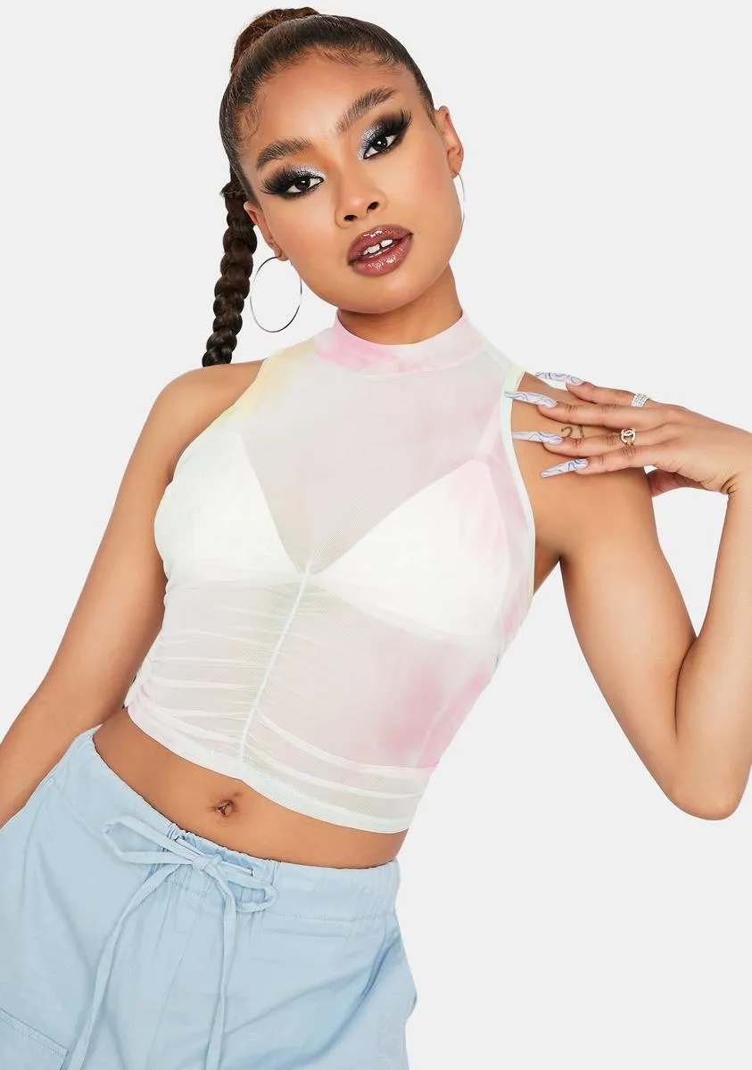 Sunrise Out Of Here Crop Tank sold by Dolls Kill