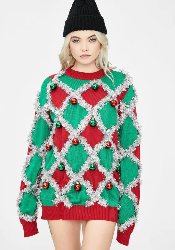 Caribrew Tinsel Sweater sold by Dolls Kill