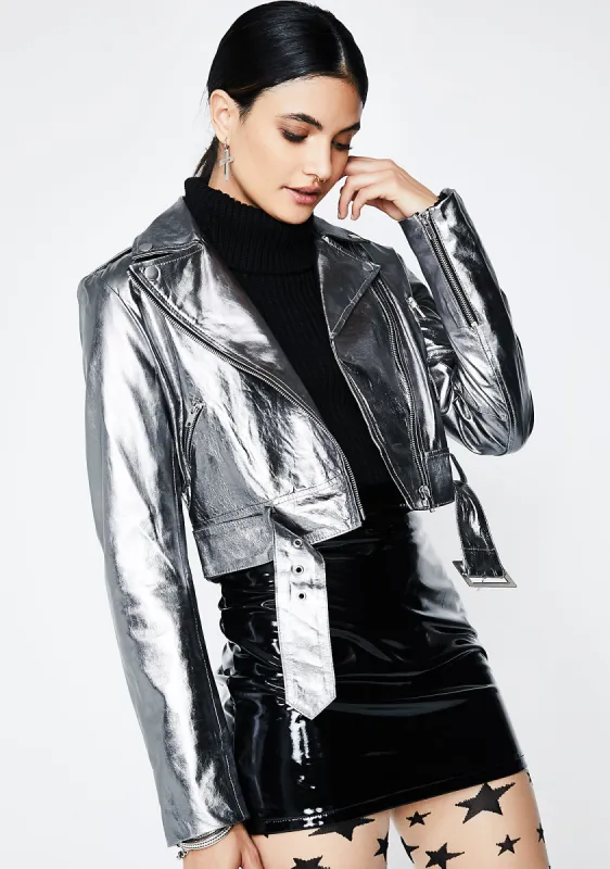 Electric Vibration Moto Jacket sold by Dolls Kill