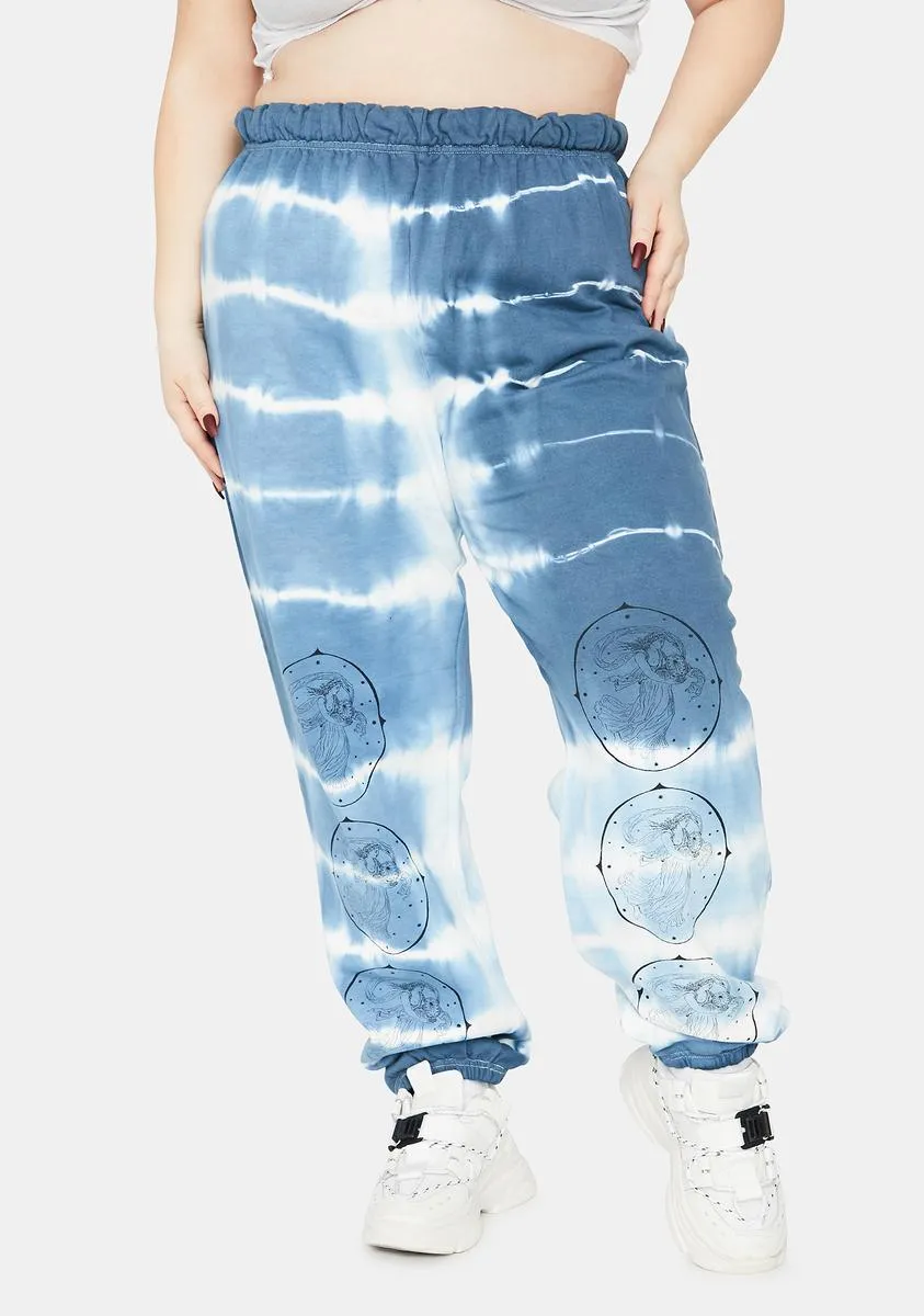 Plus Opera Lady Tie Dye Joggers sold by Dolls Kill