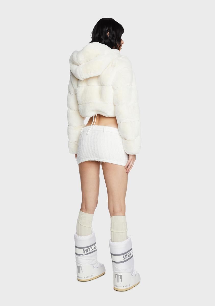 Diamond Dust Faux Fur Jacket sold by Dolls Kill product image thumbnail 4
