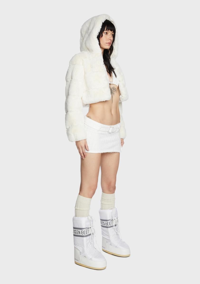 Diamond Dust Faux Fur Jacket sold by Dolls Kill product image thumbnail 2
