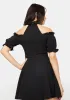 Gothic Collar Off The Shoulder Dress sold by Dolls Kill