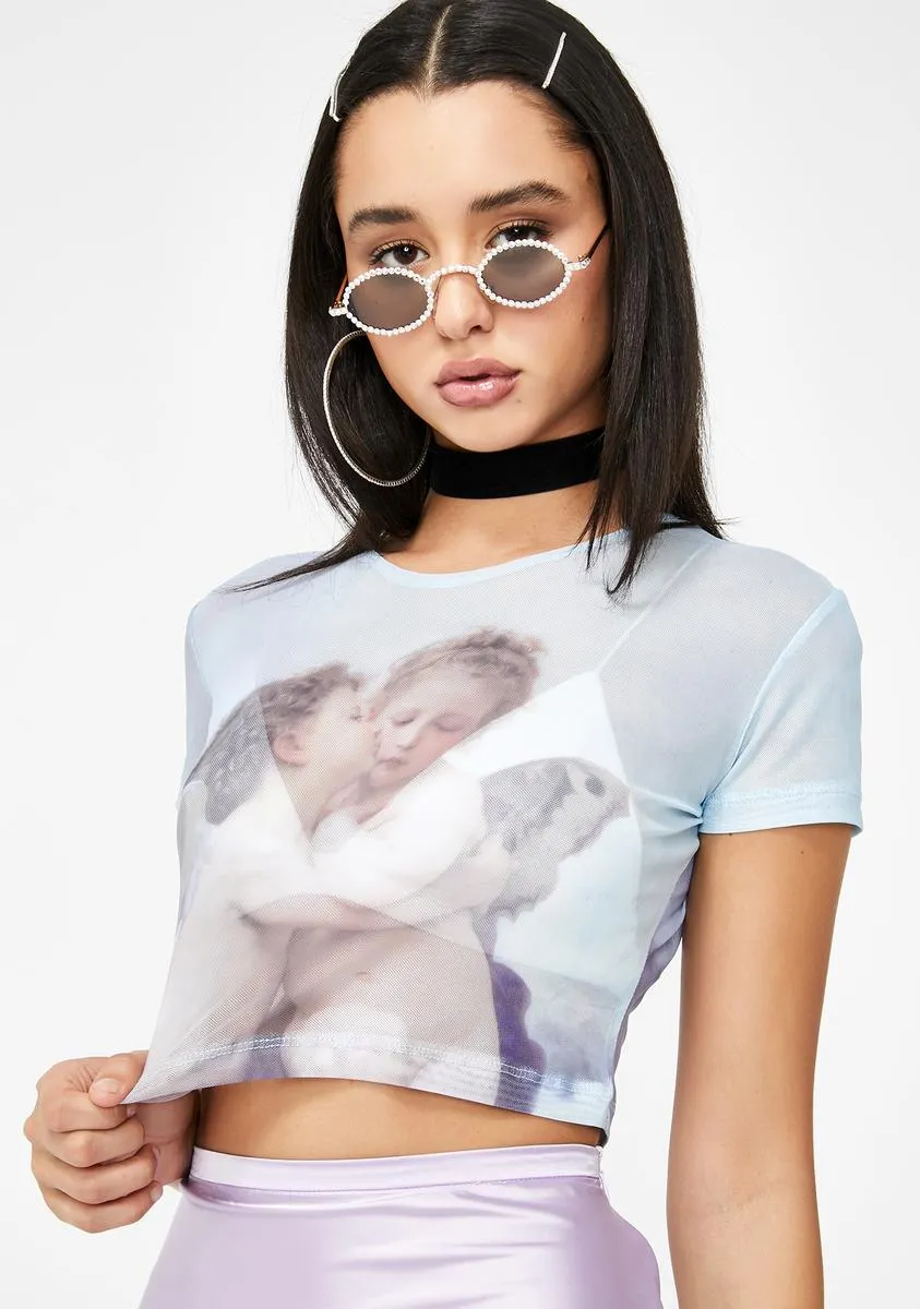 Cherub Kiss Tiney Crop Top sold by Dolls Kill product image thumbnail 2