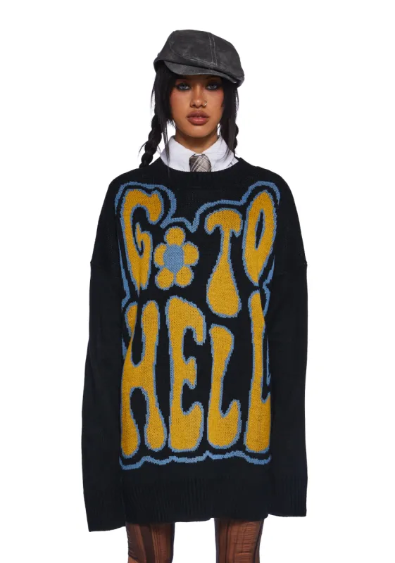 Worst Kinda Curse Sweater sold by Dolls Kill
