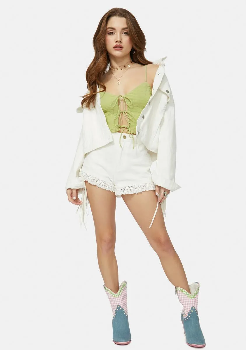 Here And Now Tie Front Top sold by Dolls Kill product image thumbnail 3