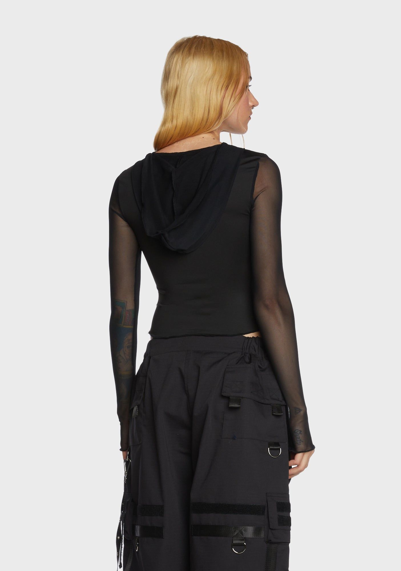 Witchy Day Sheer Hoodie sold by Dolls Kill product image thumbnail 5