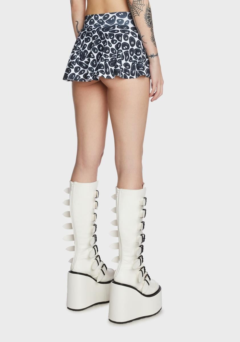 Smiley Circle Skirt sold by Dolls Kill product image thumbnail 4