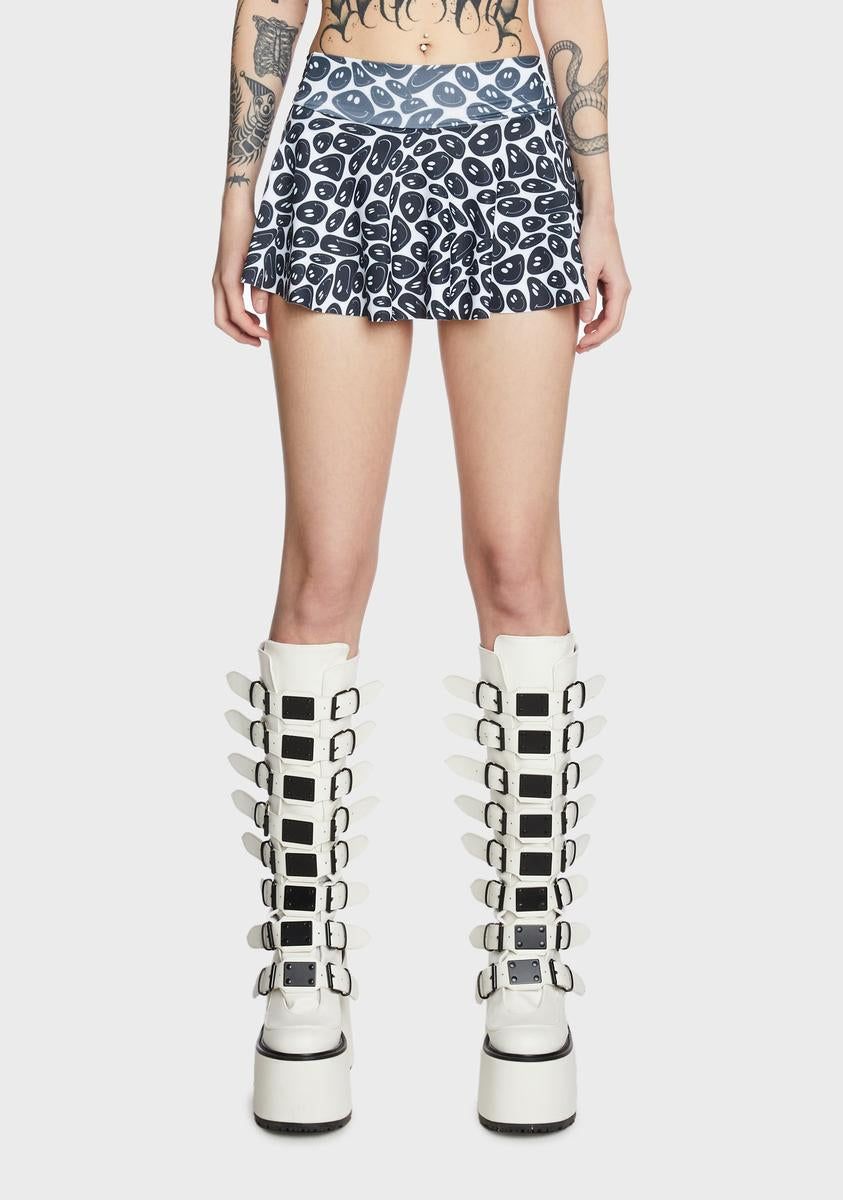 Smiley Circle Skirt sold by Dolls Kill