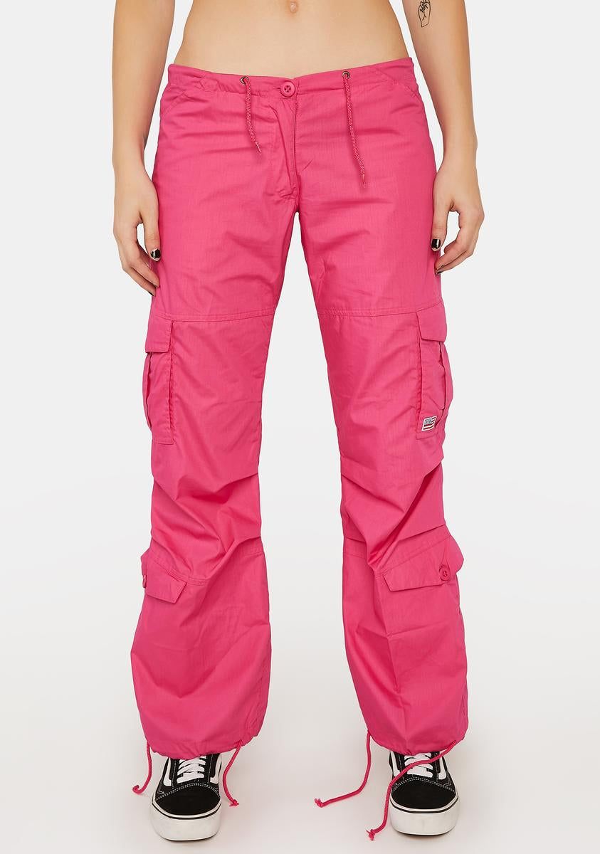 Hot Pink Monica Wind Pants sold by Dolls Kill
