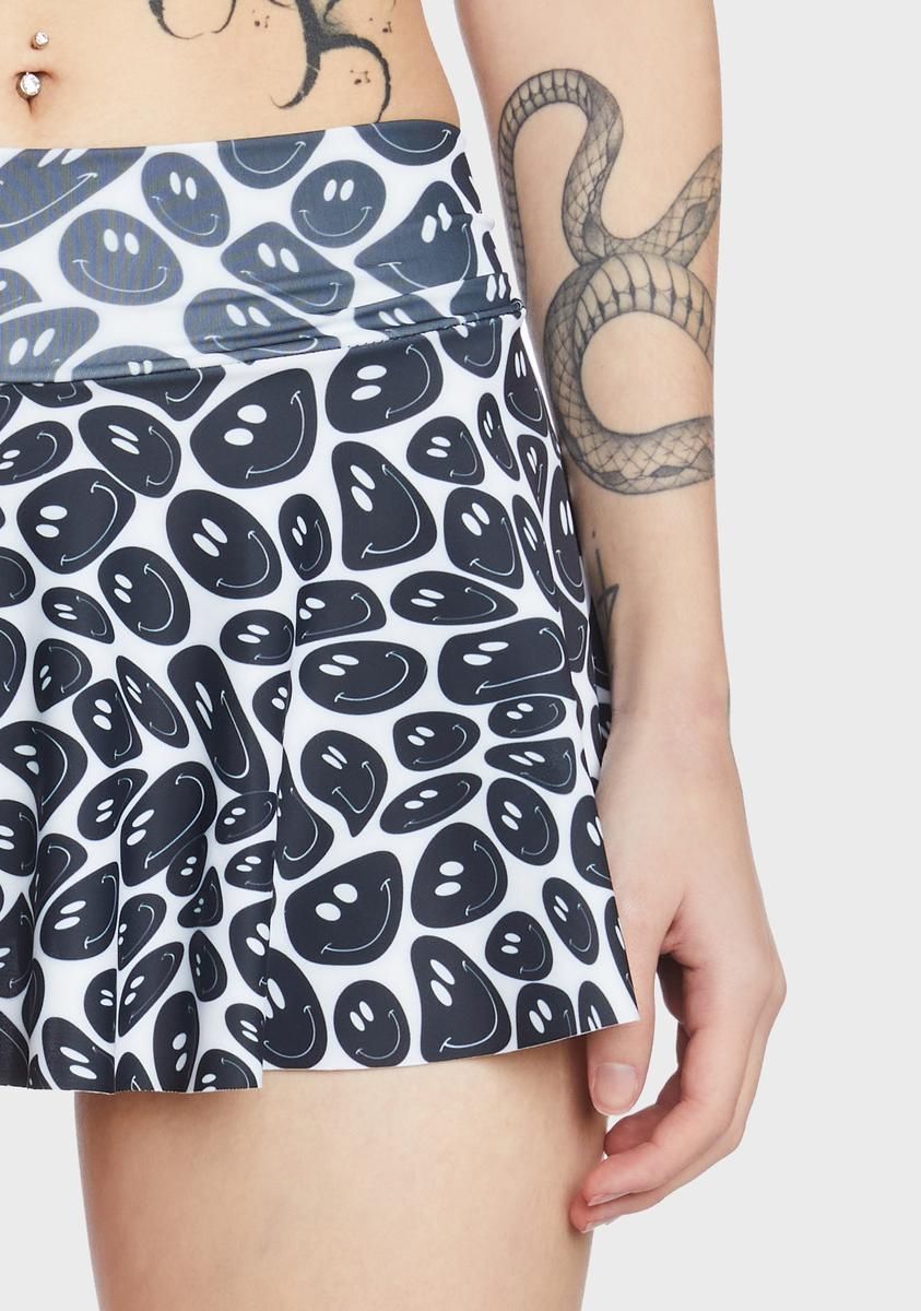 Smiley Circle Skirt sold by Dolls Kill product image thumbnail 2