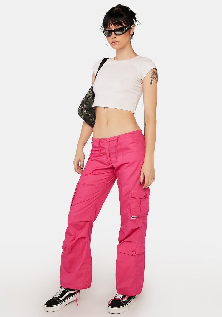 Hot Pink Monica Wind Pants sold by Dolls Kill product image thumbnail 2