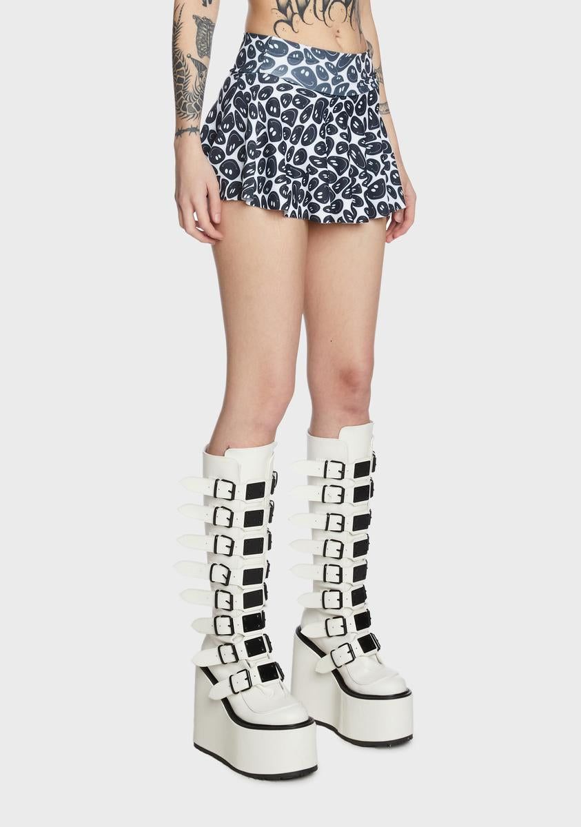 Smiley Circle Skirt sold by Dolls Kill product image thumbnail 3