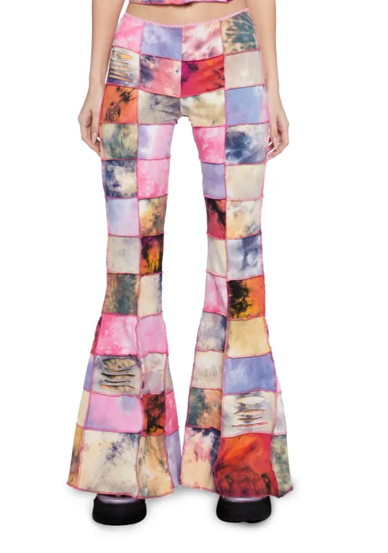 Daydream Dimension Flare Pants sold by Dolls Kill