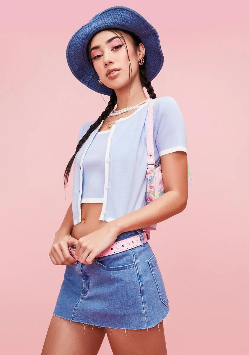 Sky Belong With Me Cropped Shirt Set sold by Dolls Kill product image thumbnail 2