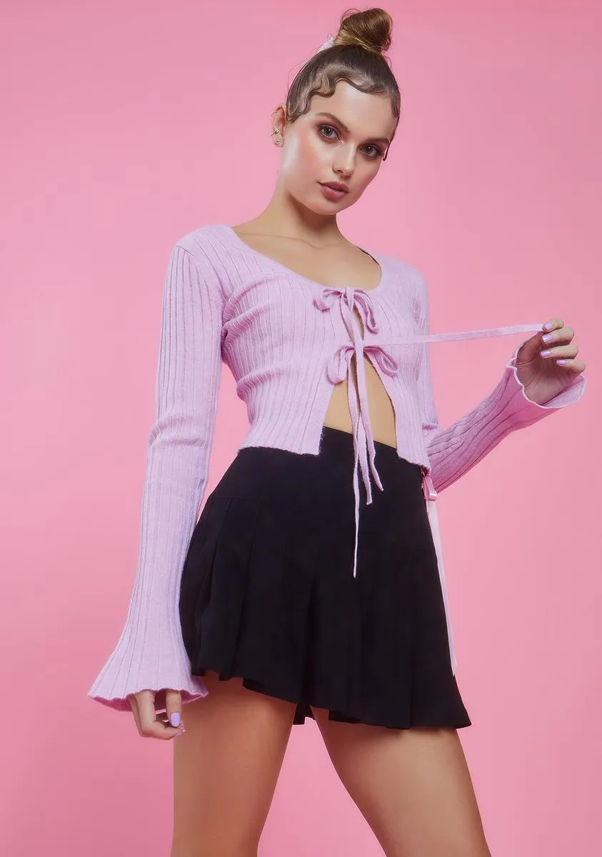 Heating Up Tie Front Cardigan sold by Dolls Kill product image thumbnail 2