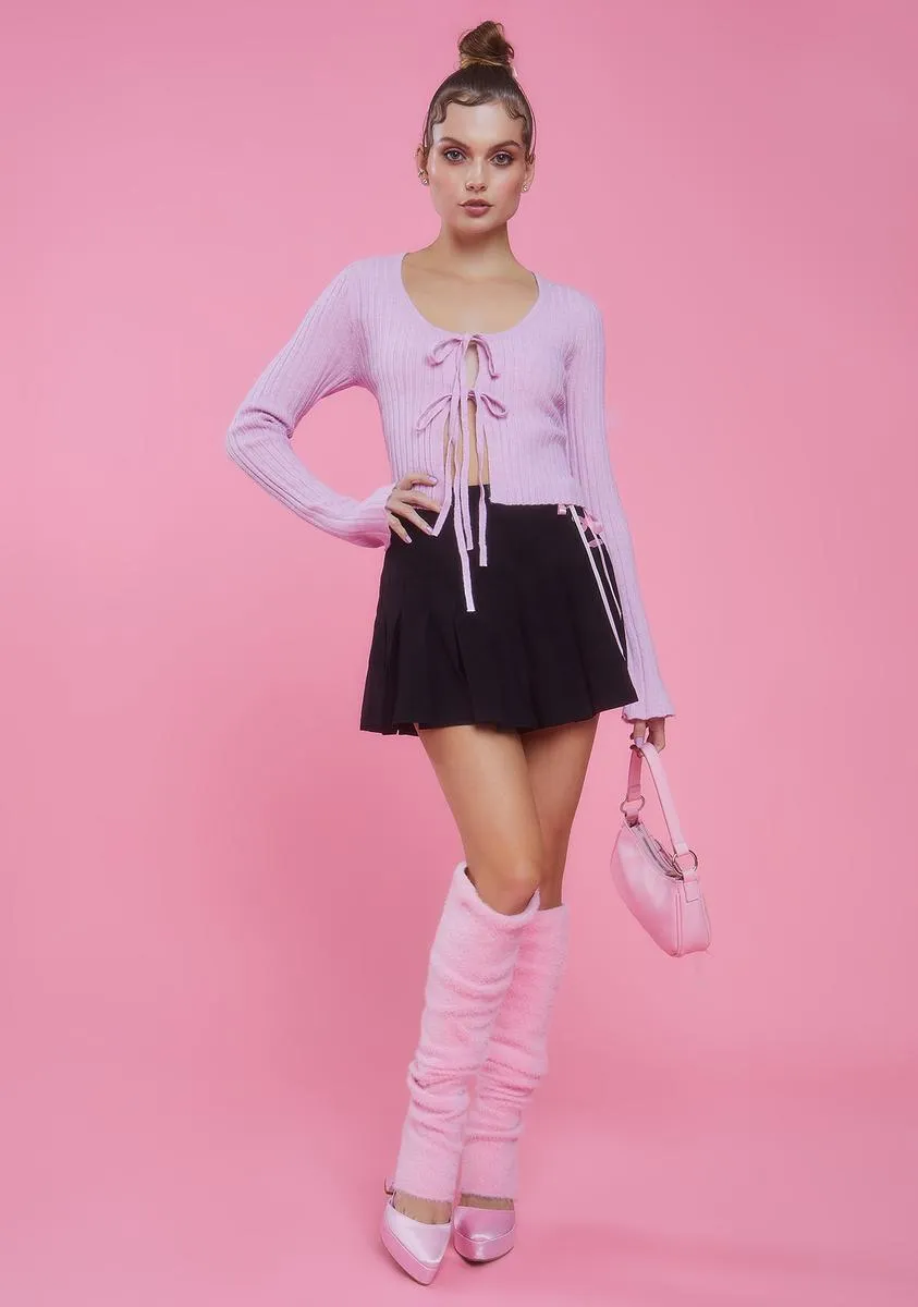 Heating Up Tie Front Cardigan sold by Dolls Kill product image thumbnail 3