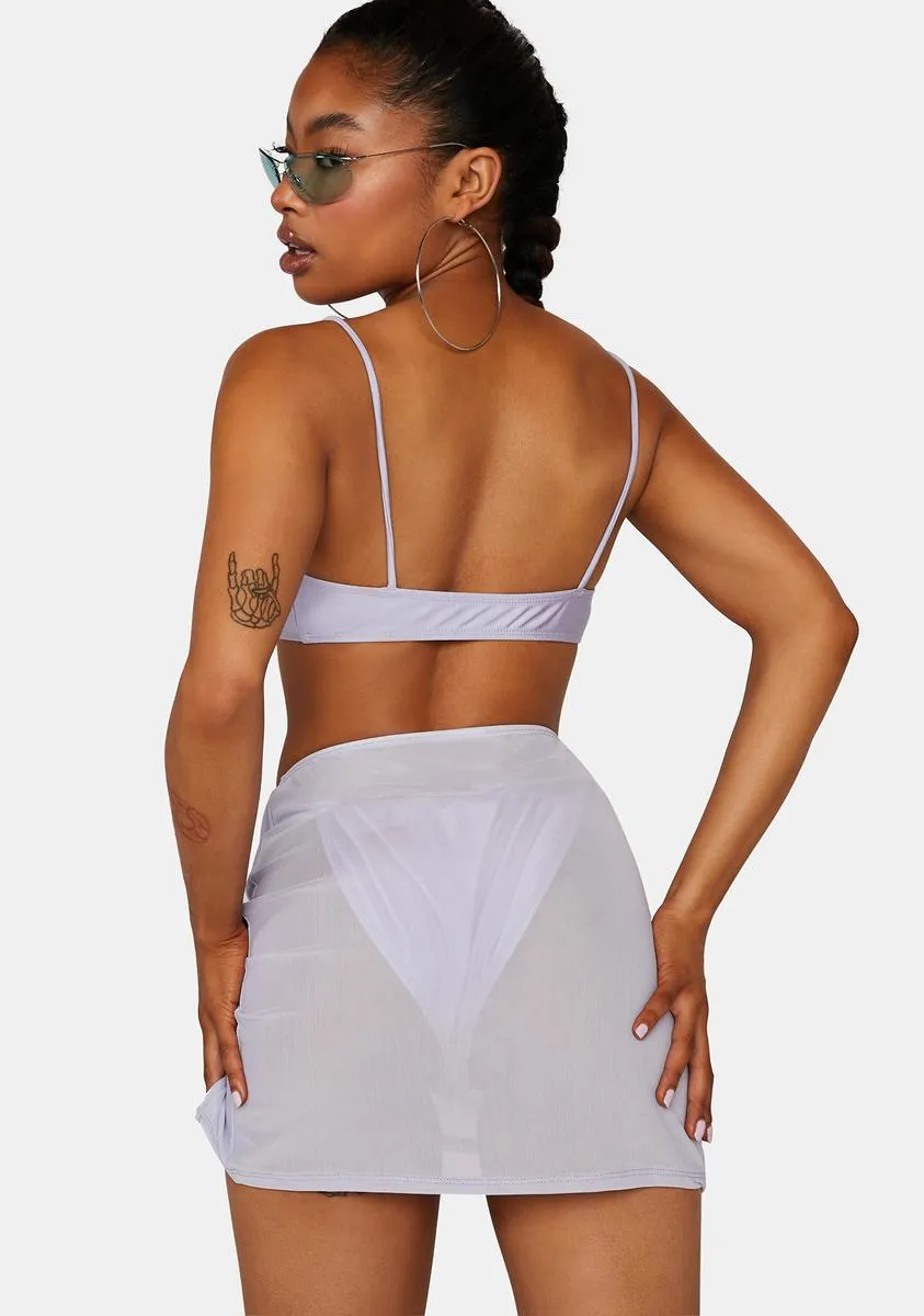 Lilac Kelsi Cover Up Skirt sold by Dolls Kill product image thumbnail 4