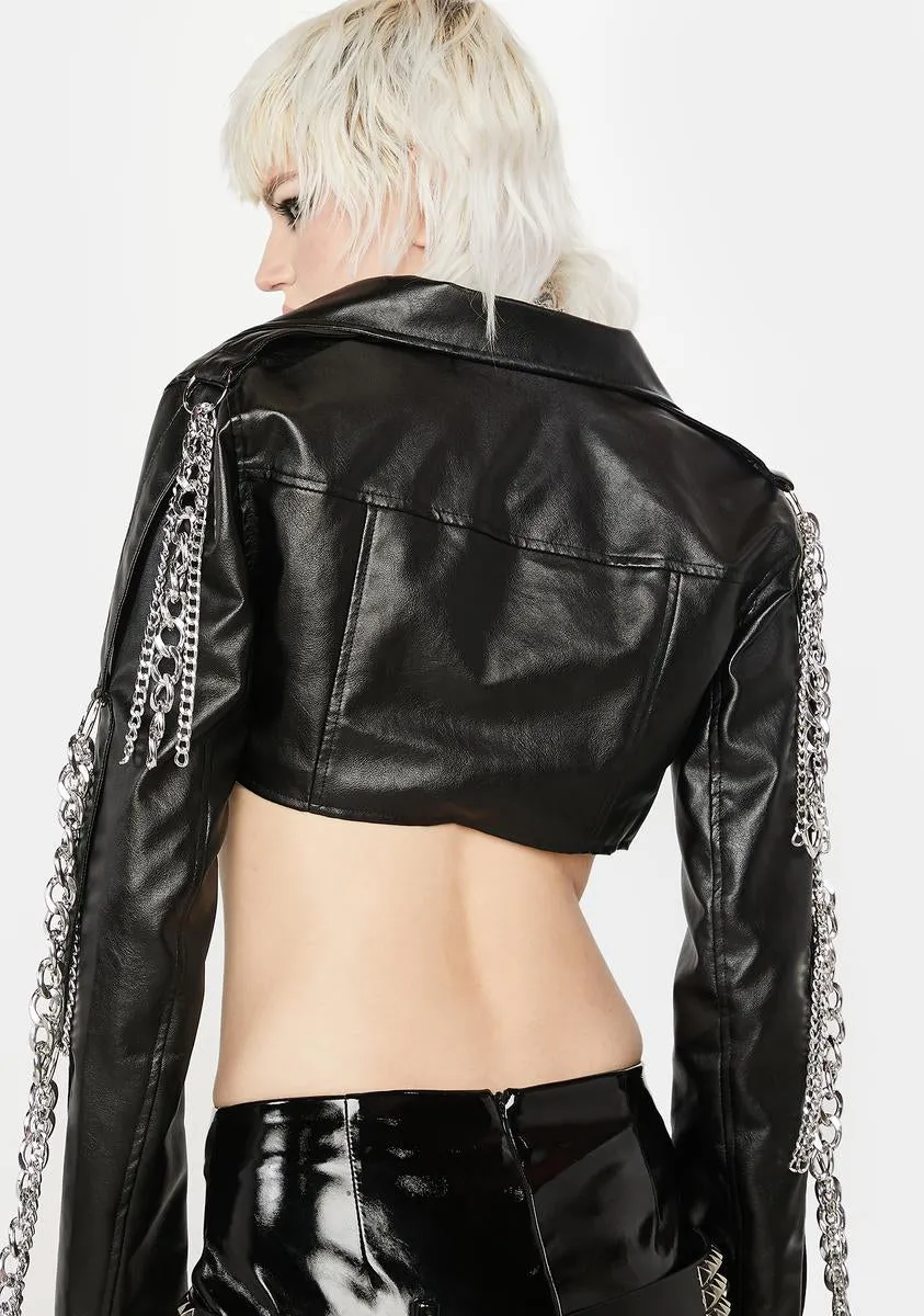 Shackled To You Cropped Jacket sold by Dolls Kill product image thumbnail 4