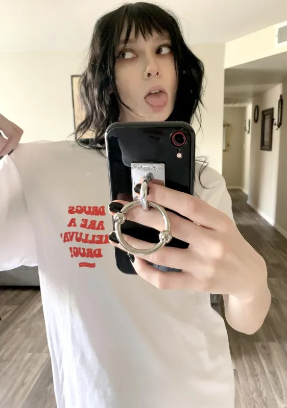 Drugs Are A Helluva Drug Graphic Tee sold by Dolls Kill
