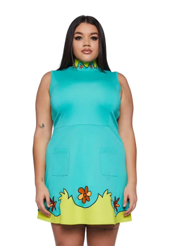 Plus Mystery Machine Mini Dress sold by Dolls Kill