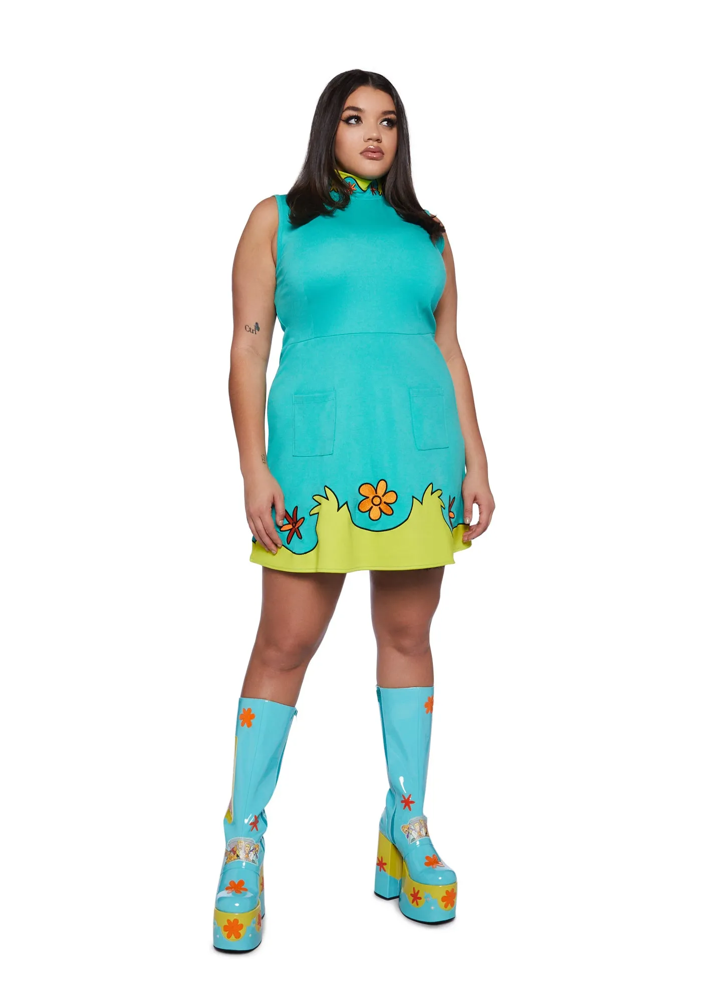 Plus Mystery Machine Mini Dress sold by Dolls Kill product image thumbnail 2