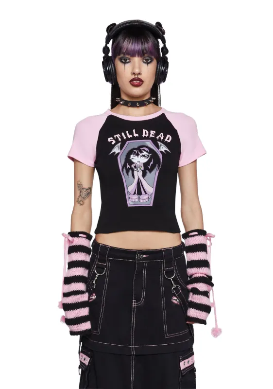 Casket Keeper Baby Tee sold by Dolls Kill