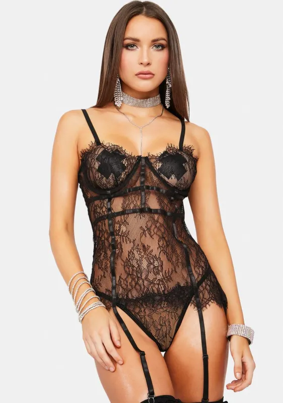 All My Love Lace Bustier Set sold by Dolls Kill