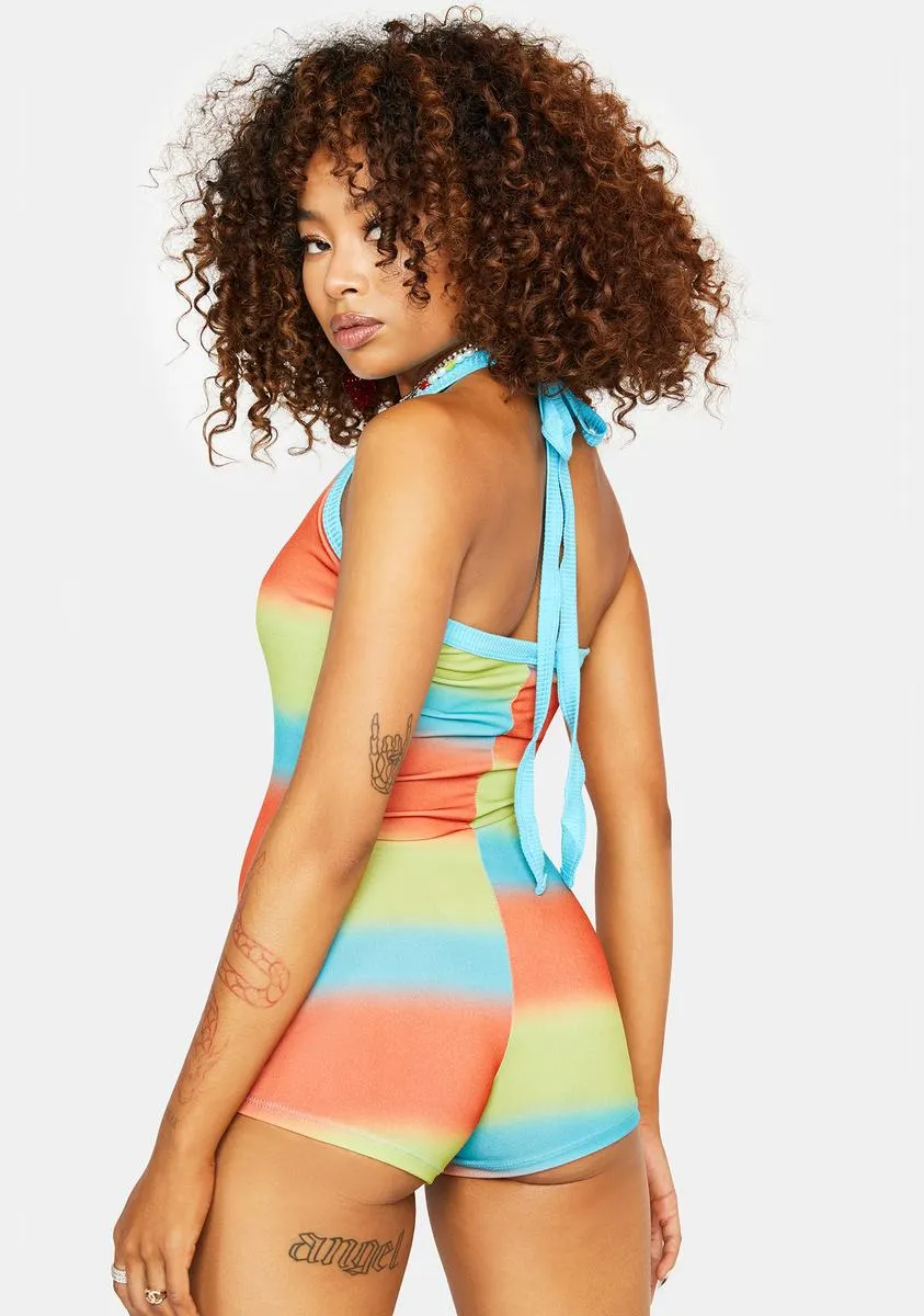 Sorbet Dreams Halter Romper sold by Dolls Kill product image thumbnail 4