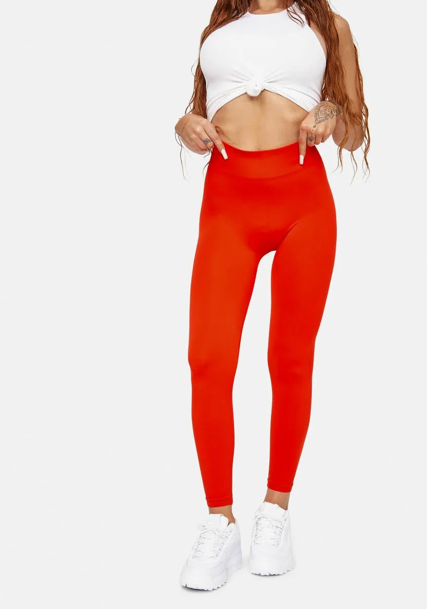 Fire Pick The Pace High Waist Leggings sold by Dolls Kill