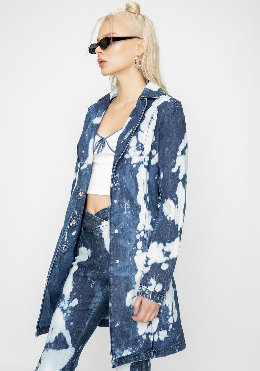 Blue Despina Denim Jacket sold by Dolls Kill product image thumbnail 2