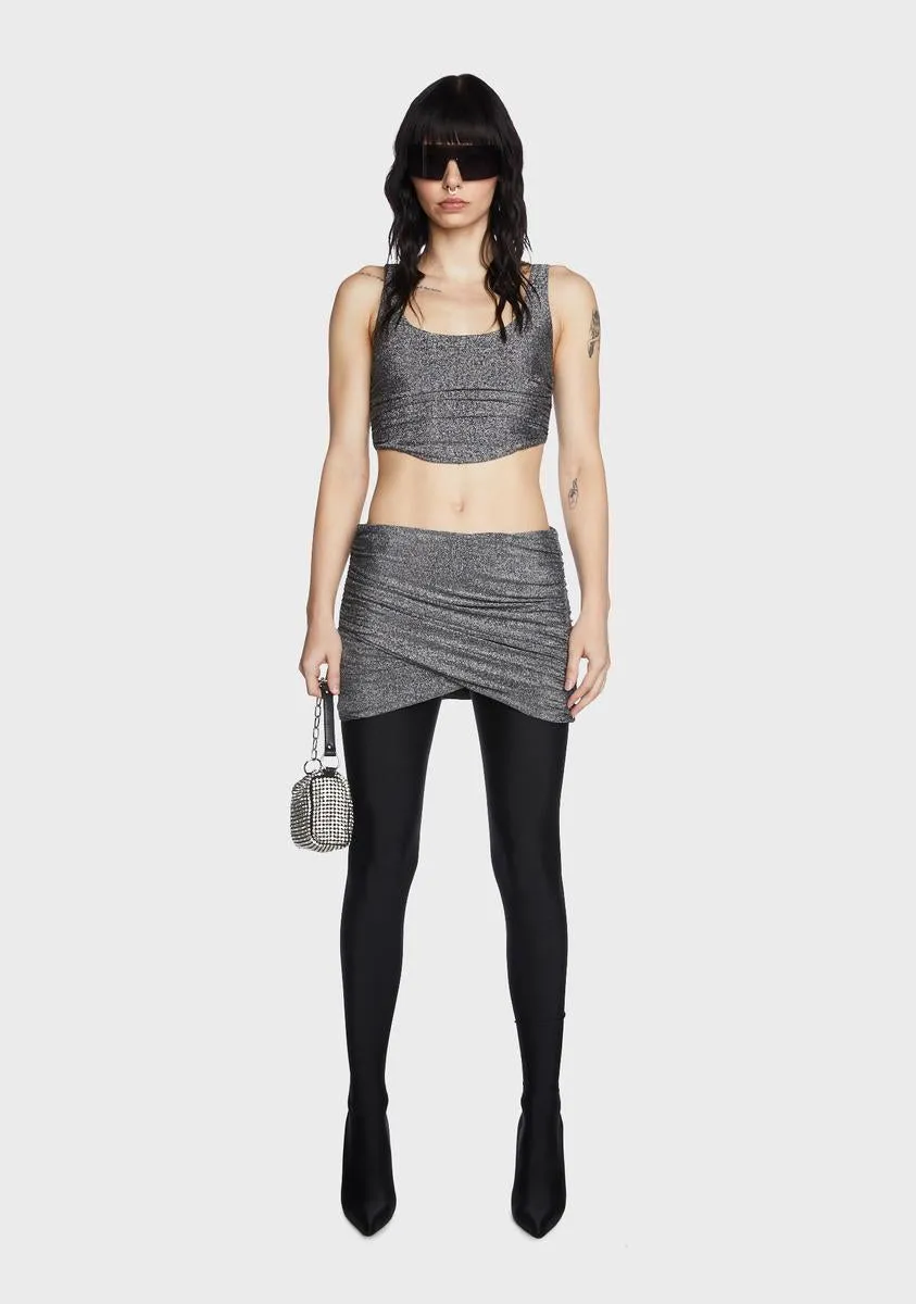 Ivy Ruched Mini Skirt sold by Dolls Kill product image thumbnail 2