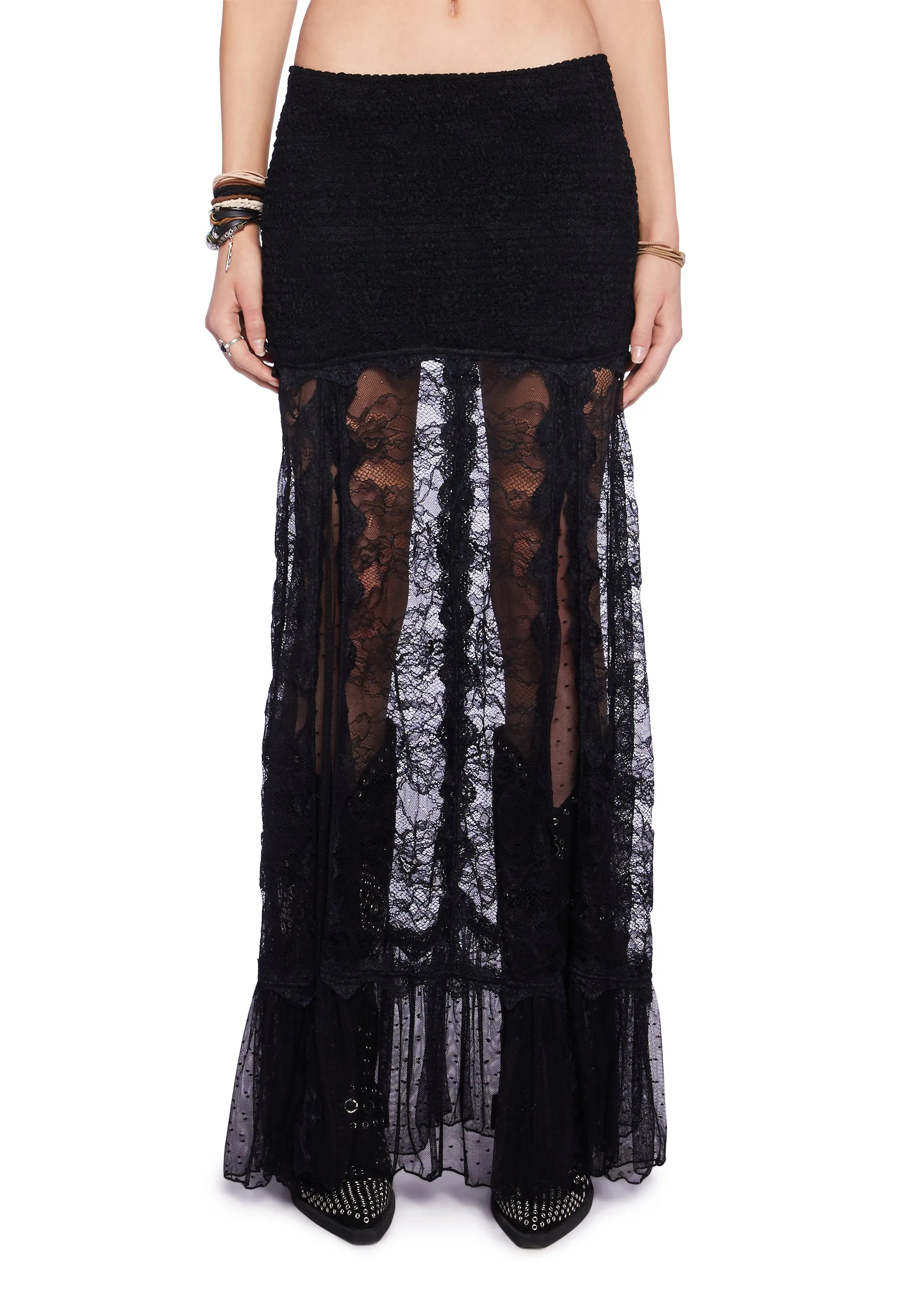 Summer Starlight Maxi Skirt sold by Dolls Kill