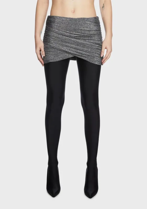 Ivy Ruched Mini Skirt sold by Dolls Kill