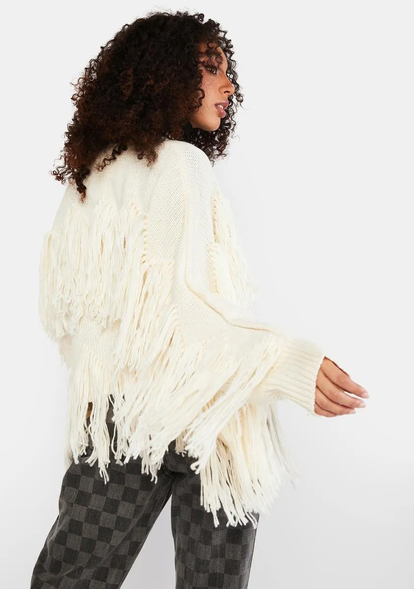 Chill Fun Day Fringe Cardigan sold by Dolls Kill product image thumbnail 4