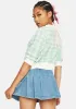 Posh Attitude Gingham Fuzzy Cardigan sold by Dolls Kill