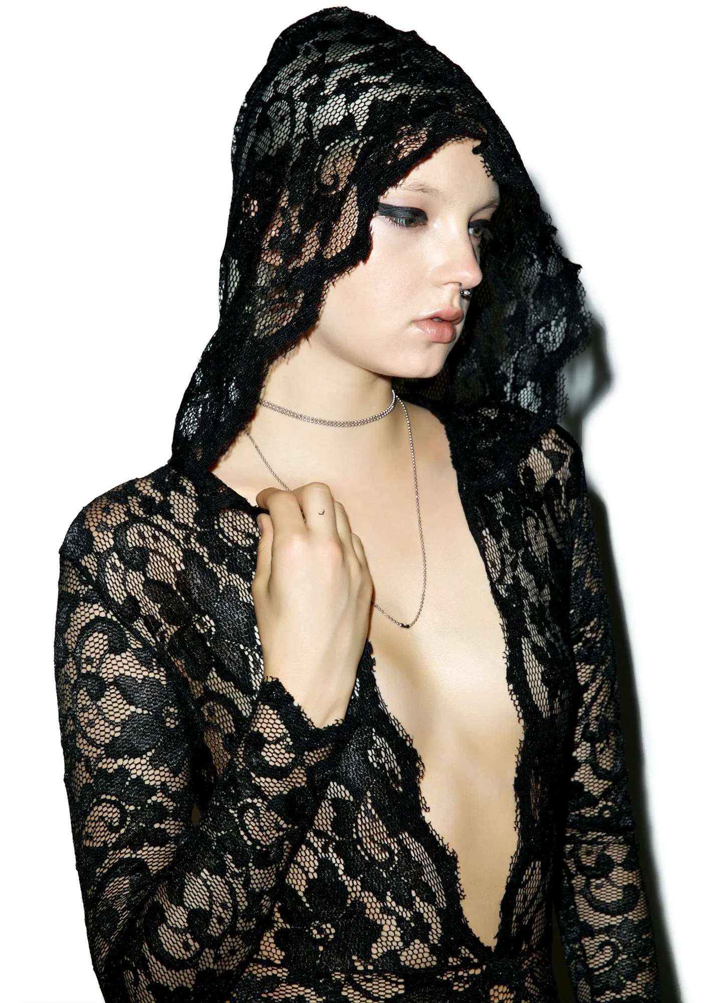 Missing U Lace Jumpsuit sold by Dolls Kill product image thumbnail 2