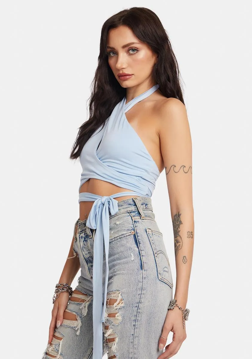 Relaxed State Cross Front Crop Top sold by Dolls Kill product image thumbnail 2
