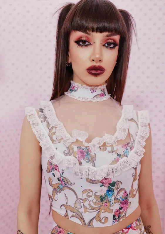 Luxe For Us Corset Top sold by Dolls Kill