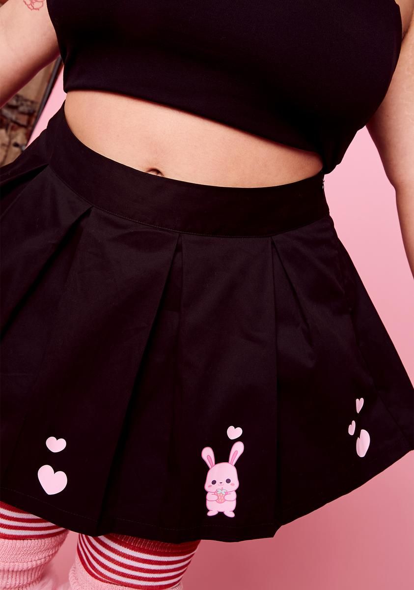 Plus Bursting With Love Pleated Skirt sold by Dolls Kill product image thumbnail 3