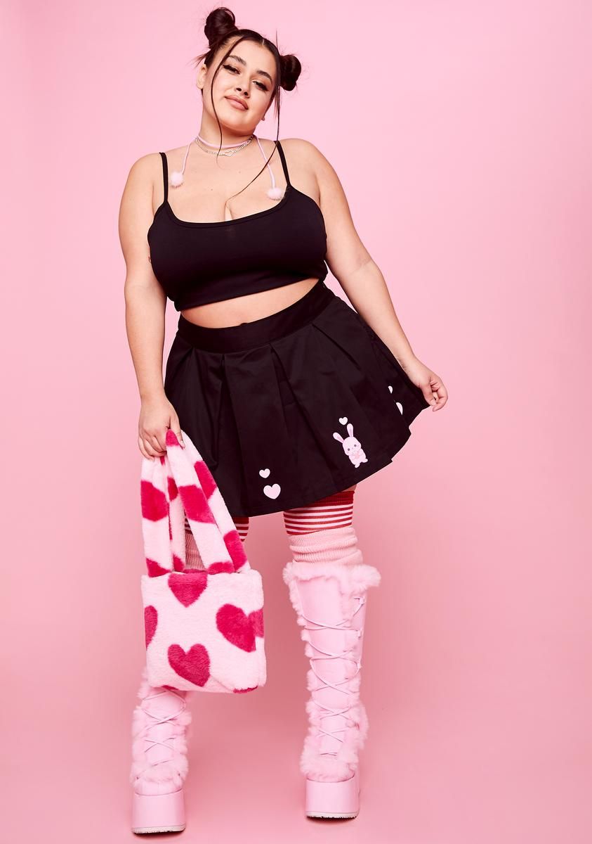 Plus Bursting With Love Pleated Skirt sold by Dolls Kill product image thumbnail 2