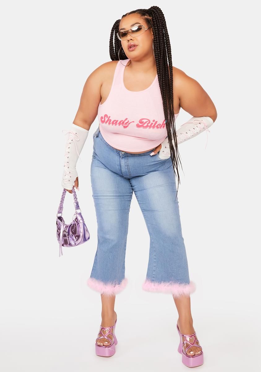 Plus Self Proclaimed Crop Top sold by Dolls Kill product image thumbnail 3