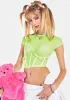 Neon Love Mesh Crop Tee sold by Dolls Kill