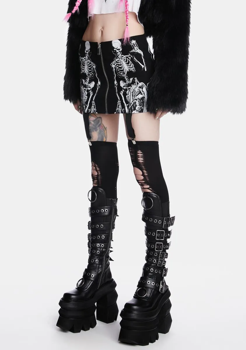 Into The Crypt Mini Skirt sold by Dolls Kill product image thumbnail 3
