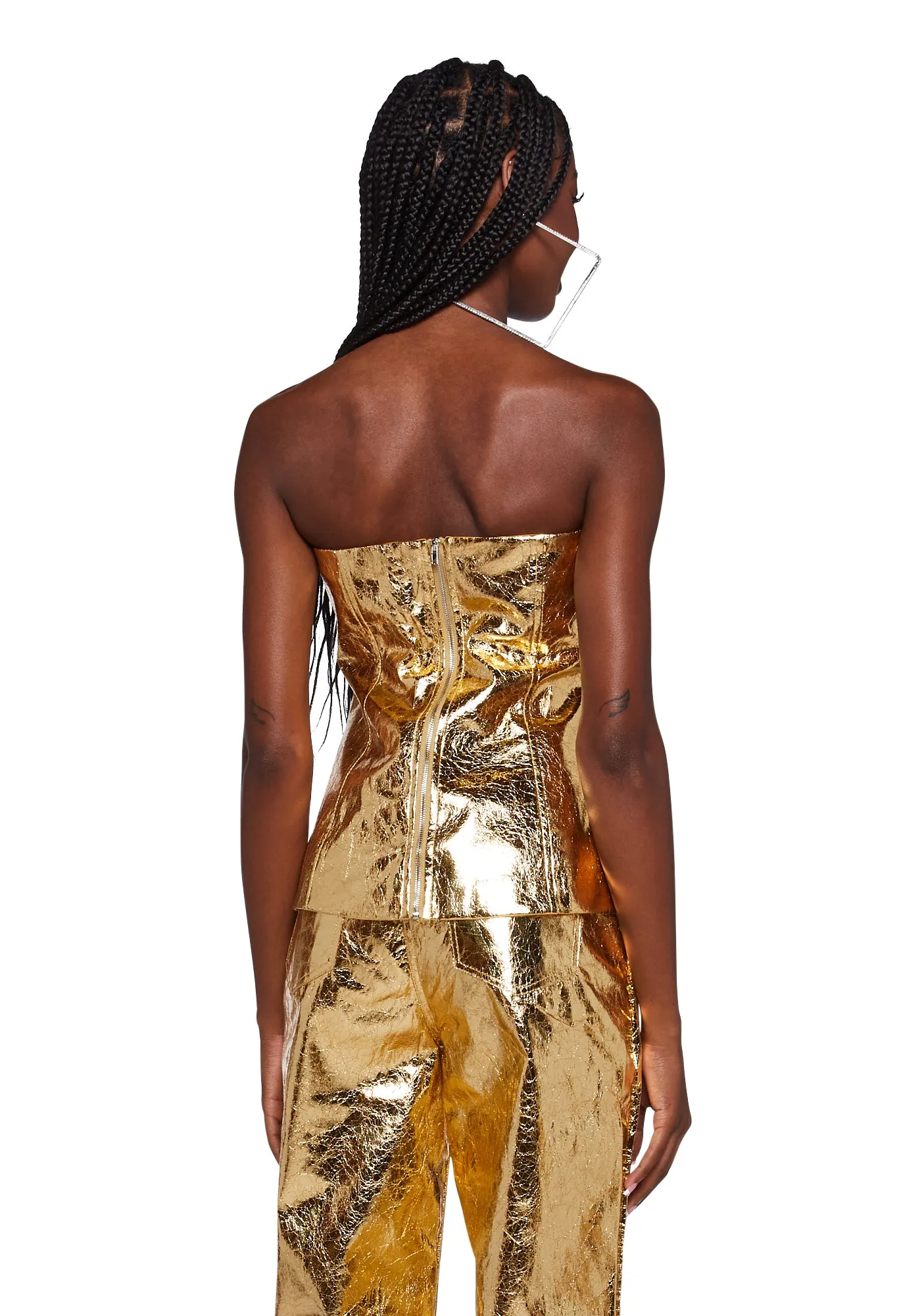 Johanna Metallic Top sold by Dolls Kill product image thumbnail 4