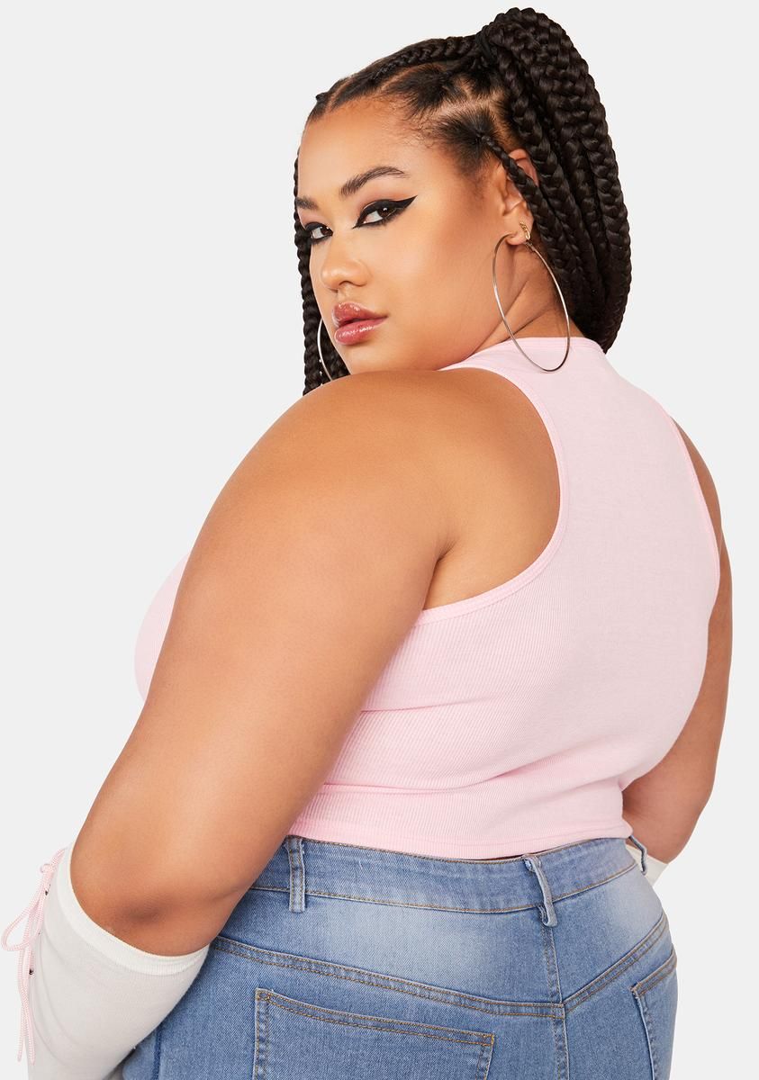 Plus Self Proclaimed Crop Top sold by Dolls Kill product image thumbnail 4